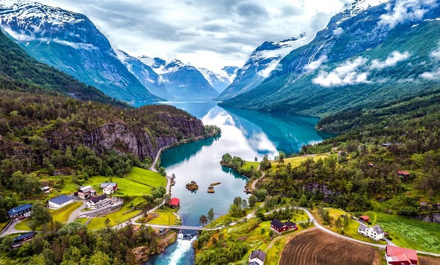 Fjord en Norvège